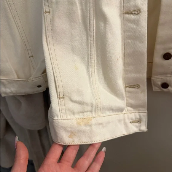 Pilcro white denim jacket - Picture 2 of 4